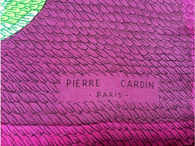 Foulard En Soie Pierre Cardin - Beige Léger - Écharpe Rectangulaire Femme Printemps été