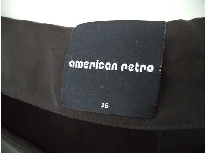 American Retro Schwarzes kurzes Kleid aus Polyester - Ansicht 4