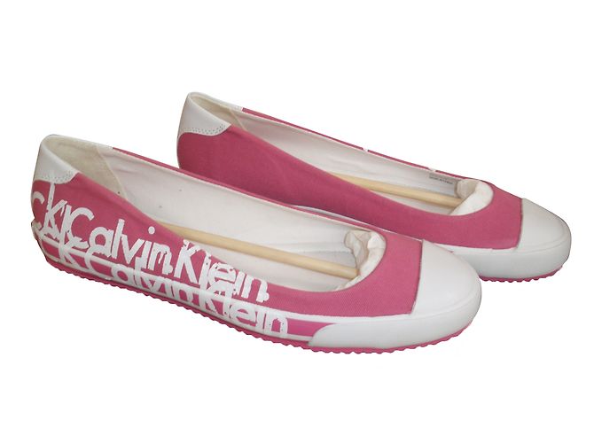 Sapatilhas Calvin Klein Rosa de Tecido e Borracha - vista 2
