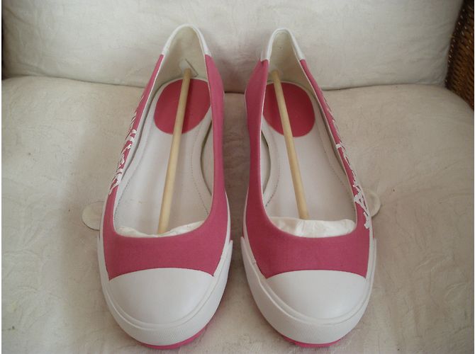 Sapatilhas Calvin Klein Rosa de Tecido e Borracha - vista 4