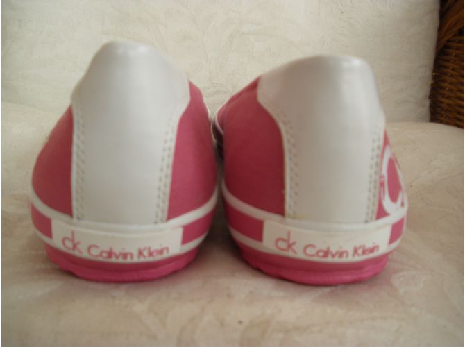Sapatilhas Calvin Klein Rosa de Tecido e Borracha - vista 5