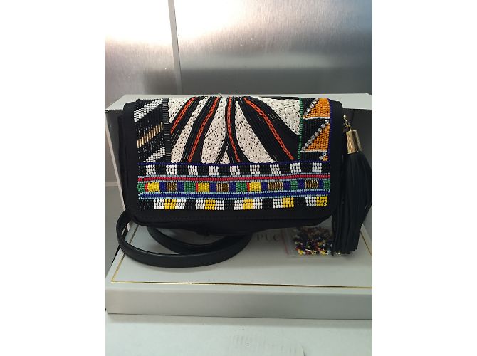 Pochette Emilio Pucci Ricamata con Perle Multicolore - vista 3