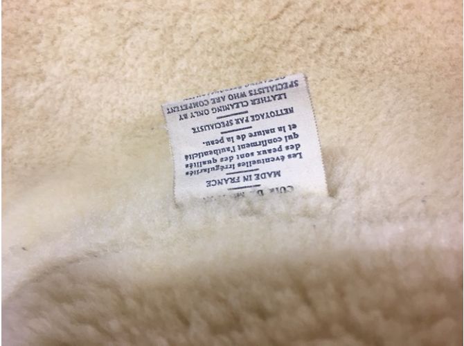 Autre Marque Lammfell-Bomberjacke Braun - Ansicht 11