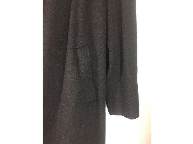 Autre Marque Abrigo oversize de cachemira gris antracita - vista 10