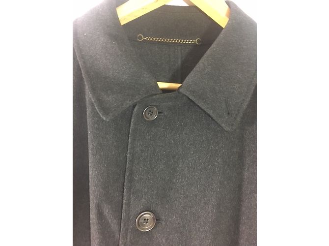 Autre Marque Abrigo oversize de cachemira gris antracita - vista 3
