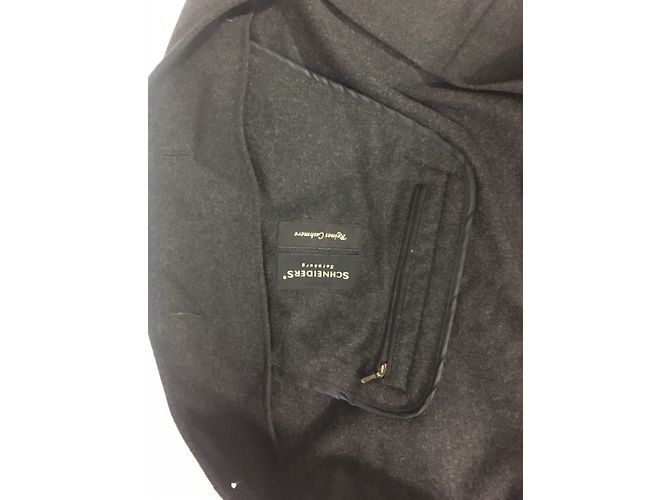 Autre Marque Abrigo oversize de cachemira gris antracita - vista 7
