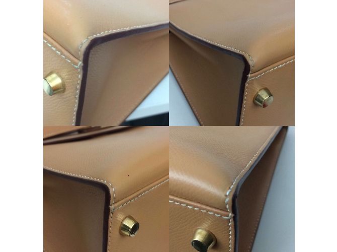 Hermès Kelly 32 oro Beige - vista 10