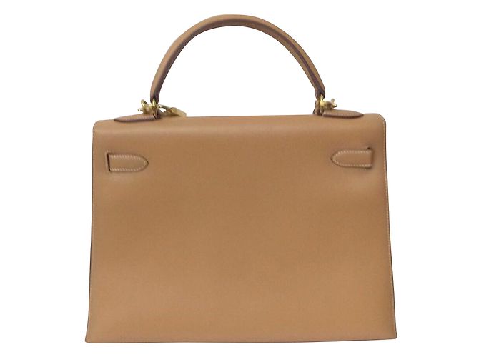 Hermès Kelly 32 oro Beige - vista 2