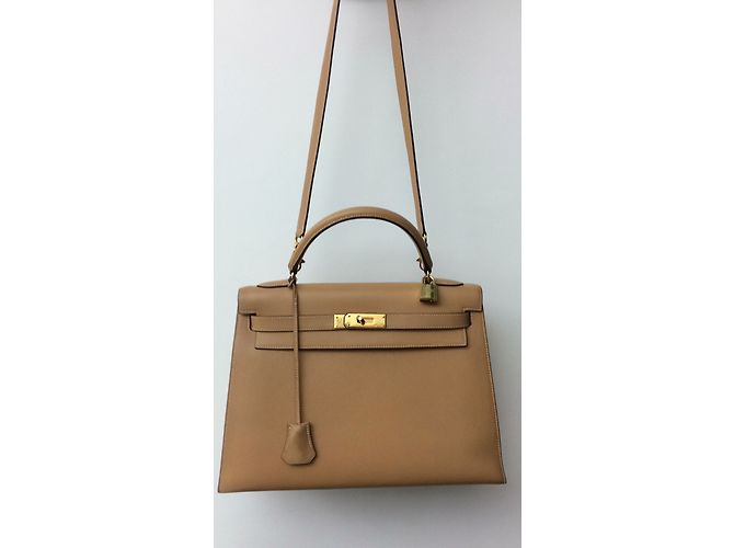 Hermès Kelly 32 oro Beige - vista 3