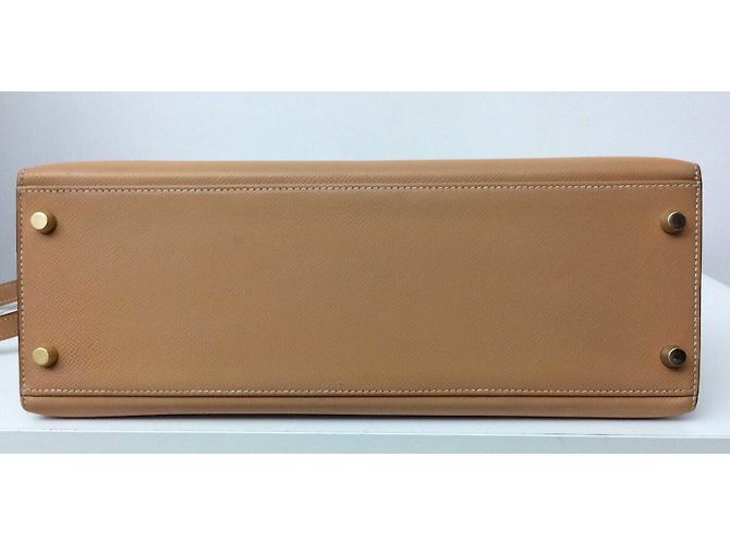 Hermès Kelly 32 oro Beige - vista 6