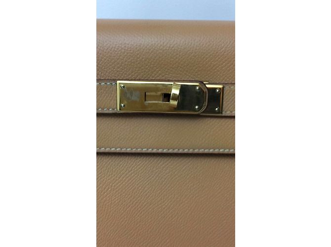 Hermès Kelly 32 oro Beige - vista 8