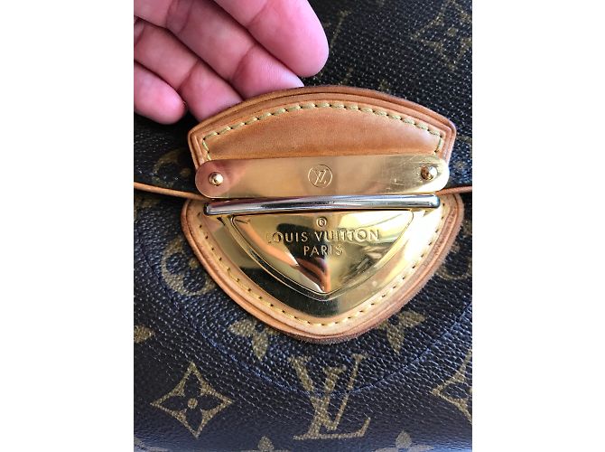 Borsa a mano Louis Vuitton Beverly MM in pelle marrone - vista 11