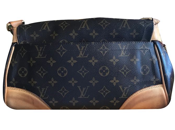 Borsa a mano Louis Vuitton Beverly MM in pelle marrone - vista 2