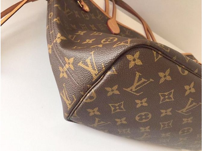 Neverfull Louis Vuitton Handtasche Braun - Ansicht 7