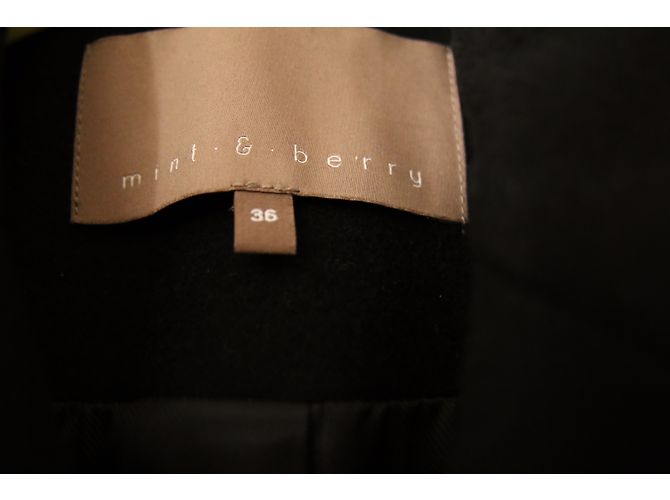 Autre Marque Black wool and polyester coat - view 3