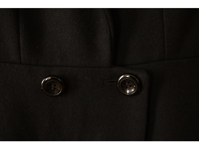 Autre Marque Black wool and polyester coat - view 4