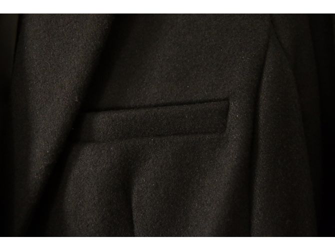 Autre Marque Black wool and polyester coat - view 5
