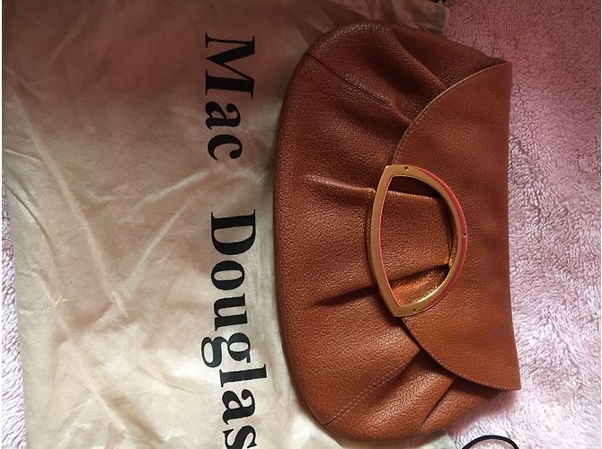 Pochette Mac Douglas in pelle marrone - vista 3