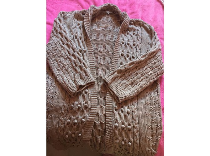 Gerard Darel Strickweste aus Baumwolle Beige - Ansicht 3
