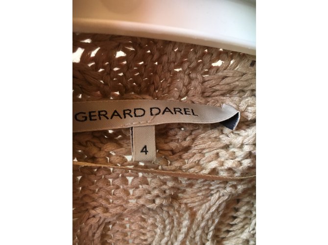 Gerard Darel Strickweste aus Baumwolle Beige - Ansicht 6