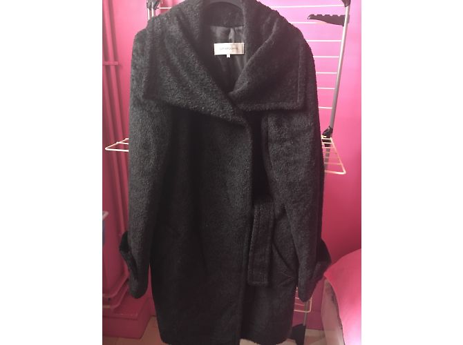 Abrigo Gerard Darel de alpaca marrón oscuro - vista 3