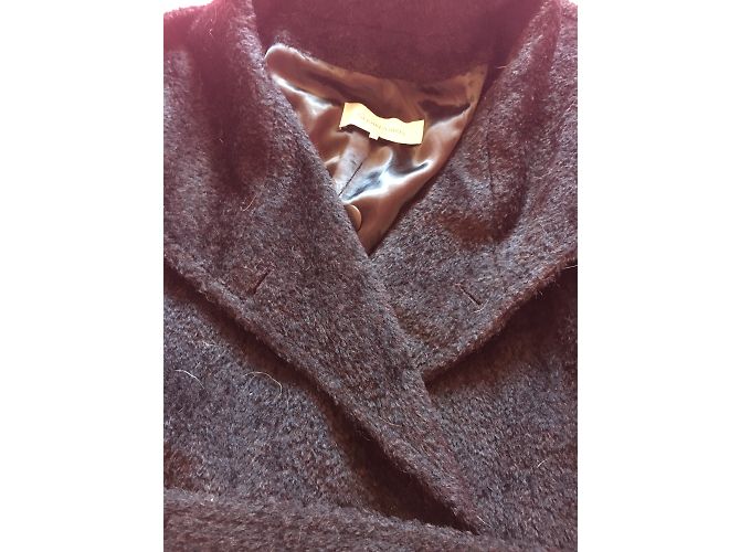Abrigo Gerard Darel de alpaca marrón oscuro - vista 4