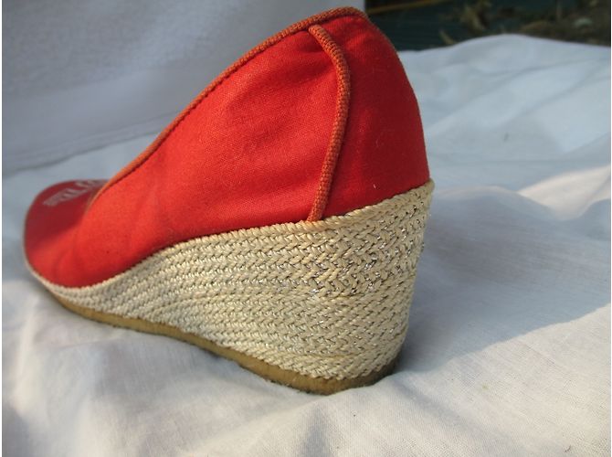 Espadrillas Lanvin Rosse in Tela 39 Rosso - vista 4