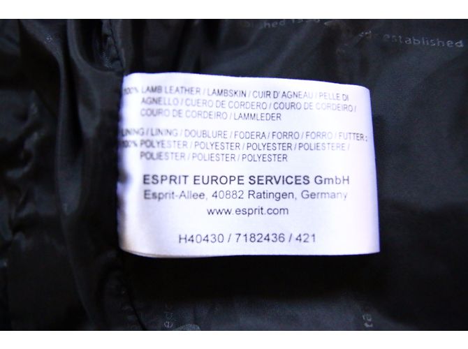 Autre Marque EDC Black Leather Biker Jacket - view 10