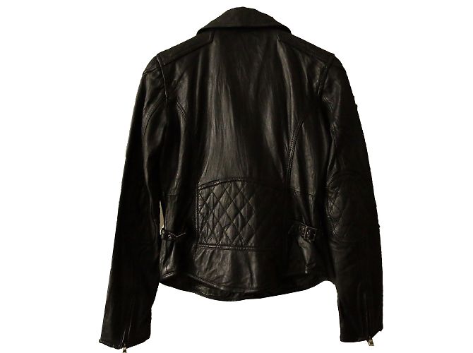 Autre Marque EDC Black Leather Biker Jacket - view 2