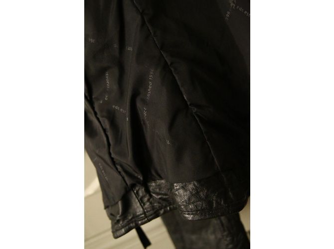 Autre Marque EDC Black Leather Biker Jacket - view 8