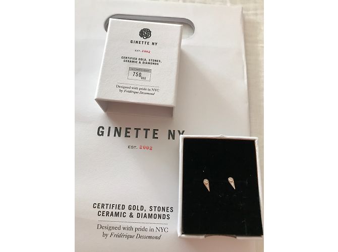 Ginette Ny Brincos Dourado - vista 5