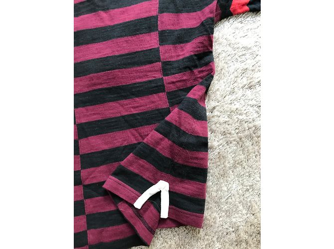 Camiseta de rayas Isabel Marant antracita y burdeos de algodón - vista 6