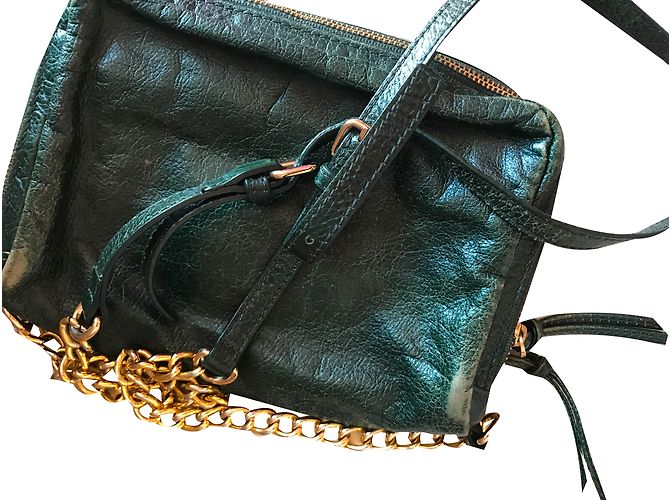 Bolso bandolera Bimba & Lola de piel verde dorado Verde oliva - vista 2