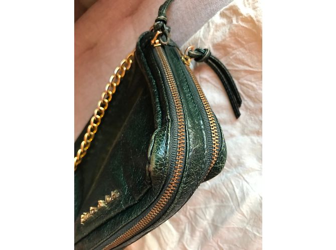 Bolso bandolera Bimba & Lola de piel verde dorado Verde oliva - vista 3