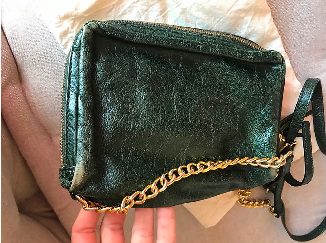 Bolso bandolera Bimba & Lola de piel verde dorado Verde oliva - vista 5