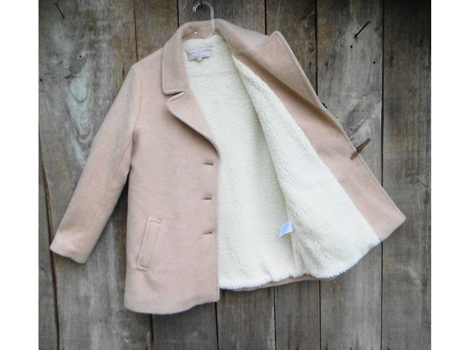 Abrigo rosa de lana Paul & Joe Sister Talla 36 - vista 3