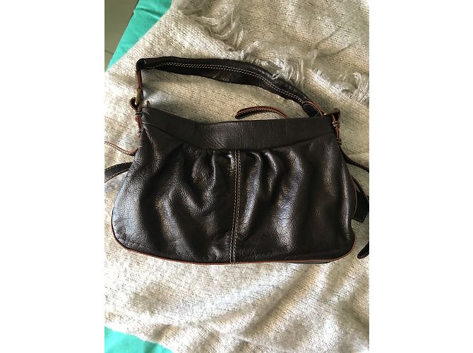Borsa Lancel Super Angelina Lifestyle Marrone Scuro Pelle - vista 4