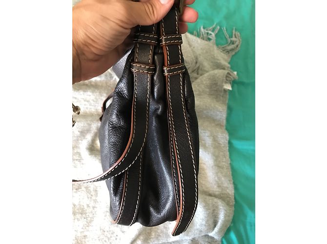 Borsa Lancel Super Angelina Lifestyle Marrone Scuro Pelle - vista 8
