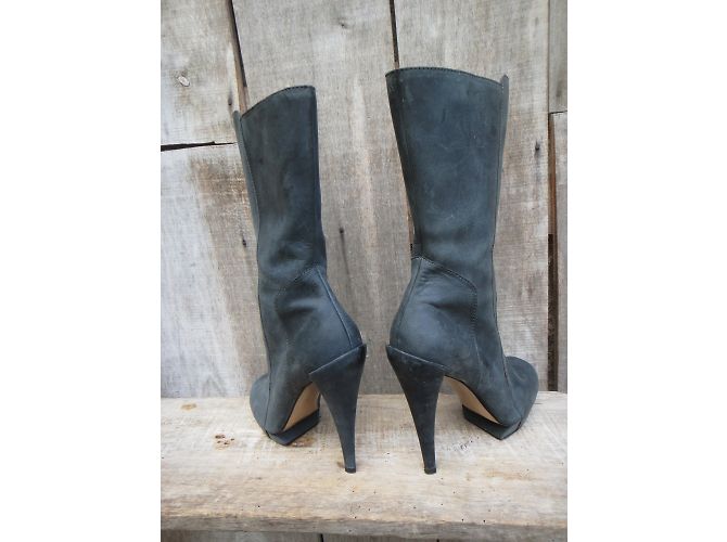 Botines Nicholas Kirkwood de piel gris - vista 4