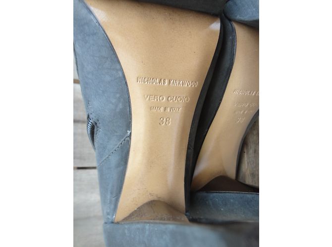 Botines Nicholas Kirkwood de piel gris - vista 6