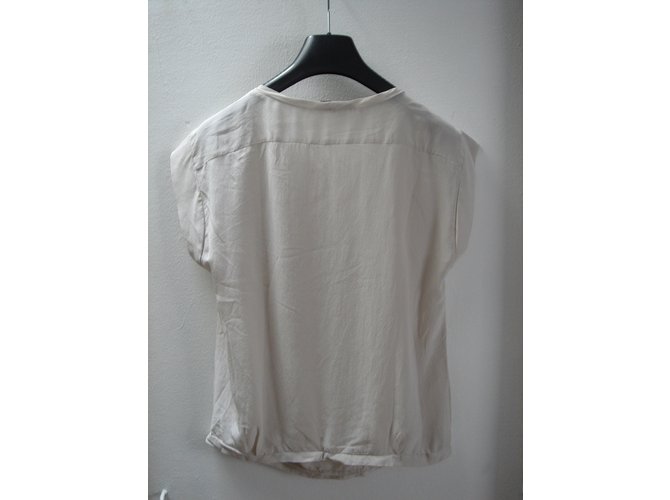 Top de seda Maje Nectarina Beige - vista 4