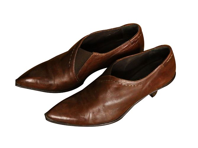 Autre Marque Botines HEYRAUD de piel marrón oscuro - vista 2