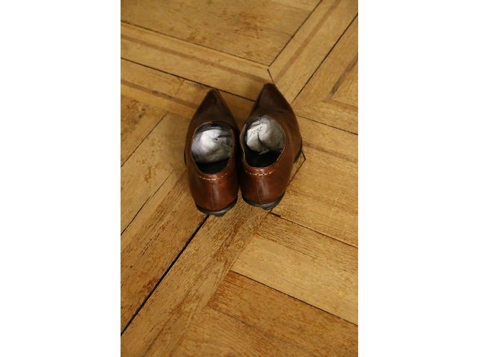 Autre Marque Botines HEYRAUD de piel marrón oscuro - vista 9