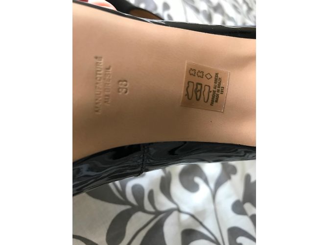 Autre Marque Schwarze Lack Pumps mit hohem Absatz - Ansicht 4