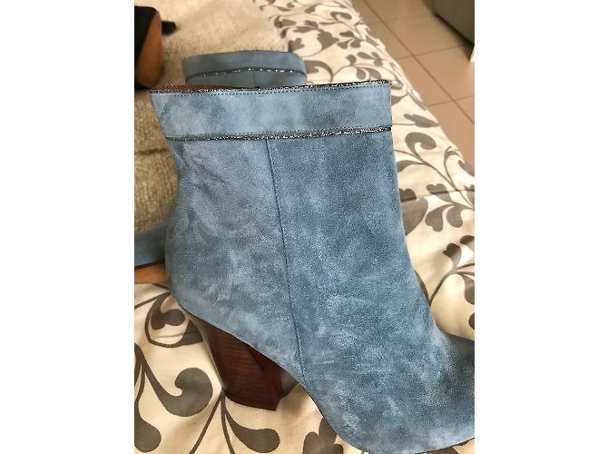 Autre Marque Botines de piel gris - vista 4