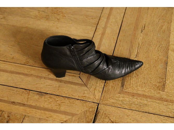 Autre Marque Botines HEYRAUD de cuero negro - vista 4