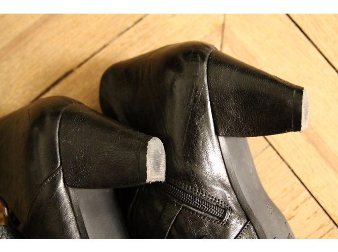 Autre Marque Botines HEYRAUD de cuero negro - vista 7