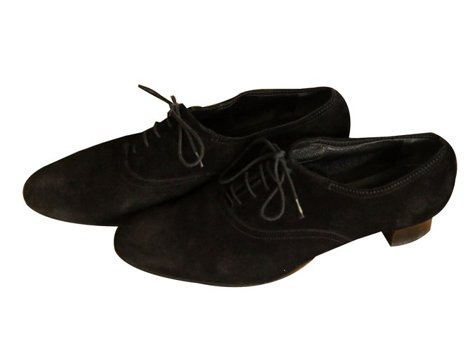 Autre Marque Richelieu Philippe Papadopoulos camoscio nero 38 - vista 2