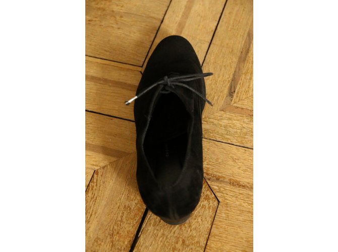 Autre Marque Richelieu Philippe Papadopoulos camoscio nero 38 - vista 6