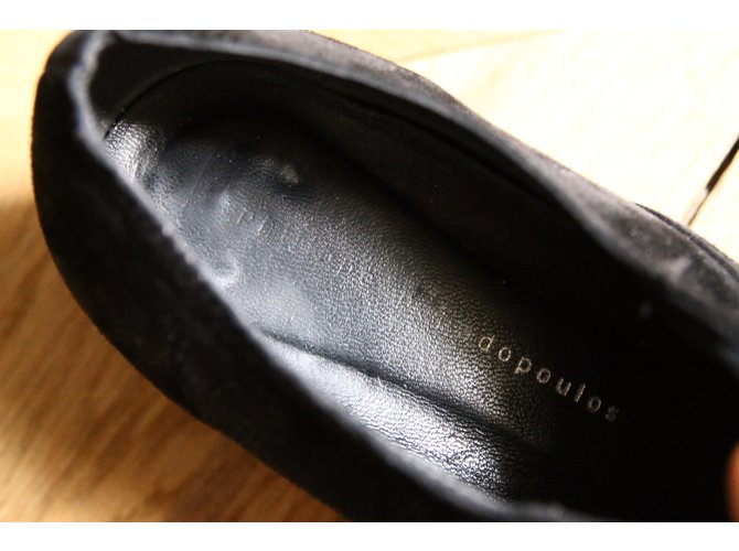 Autre Marque Richelieu Philippe Papadopoulos camoscio nero 38 - vista 9